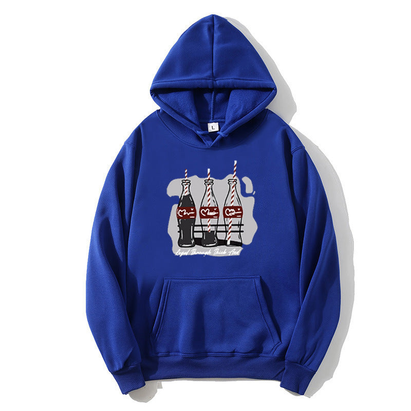 Women's hooded sweatshirt with playful Coca-Cola bottle motif Chic & Stil