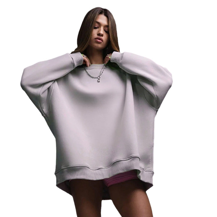 Sweatshirt oversized pour femmes avec coupe décontractée et intérieur doux Chic & Stil