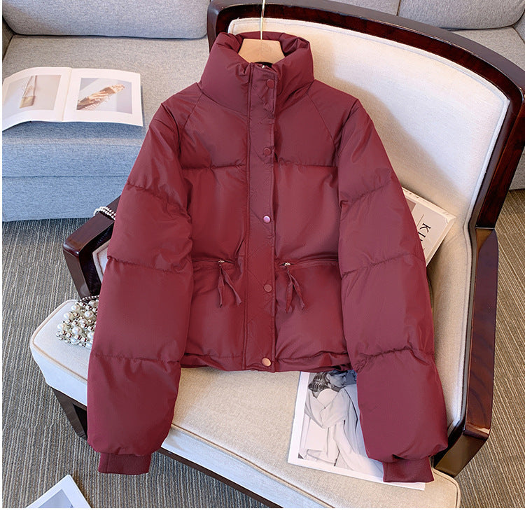 Ladies Lightweight Quilted Jacket with High Collar and Practical Pockets Lune London