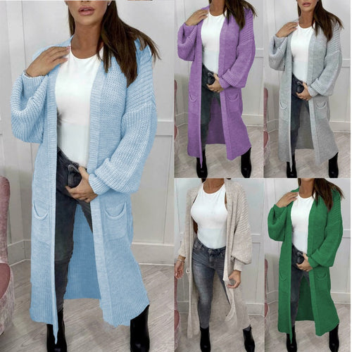 Knitted coat for women with voluminous sleeves Amarae