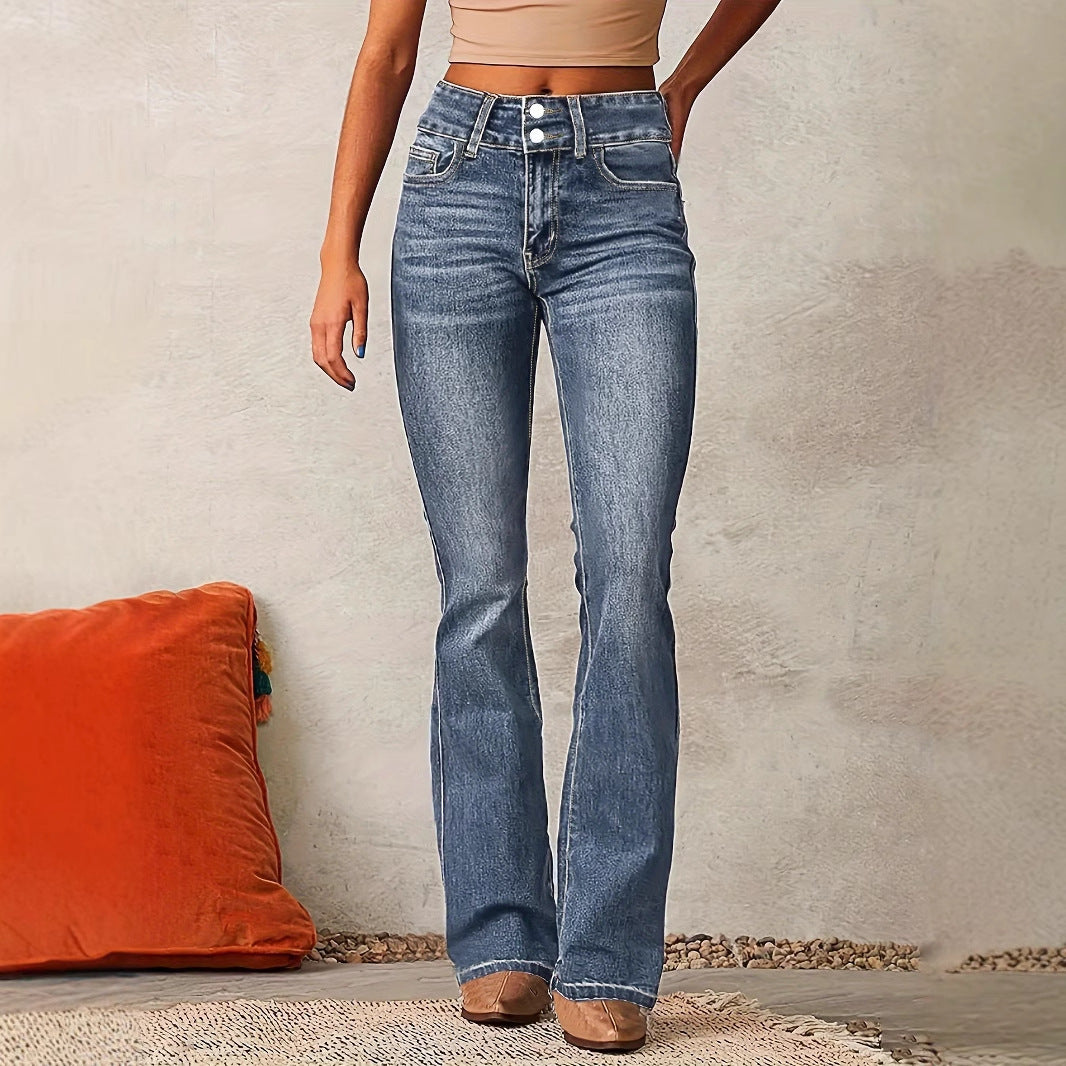 High waist bootcut jeans women Chic & Stil