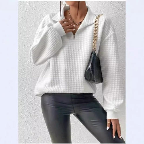 Amarae women's down pullover with half zipper