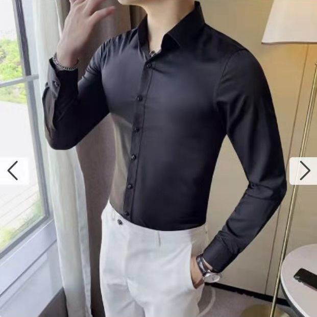 Men's long sleeve shirt with a stretchy fit and breathable fabric Lune London