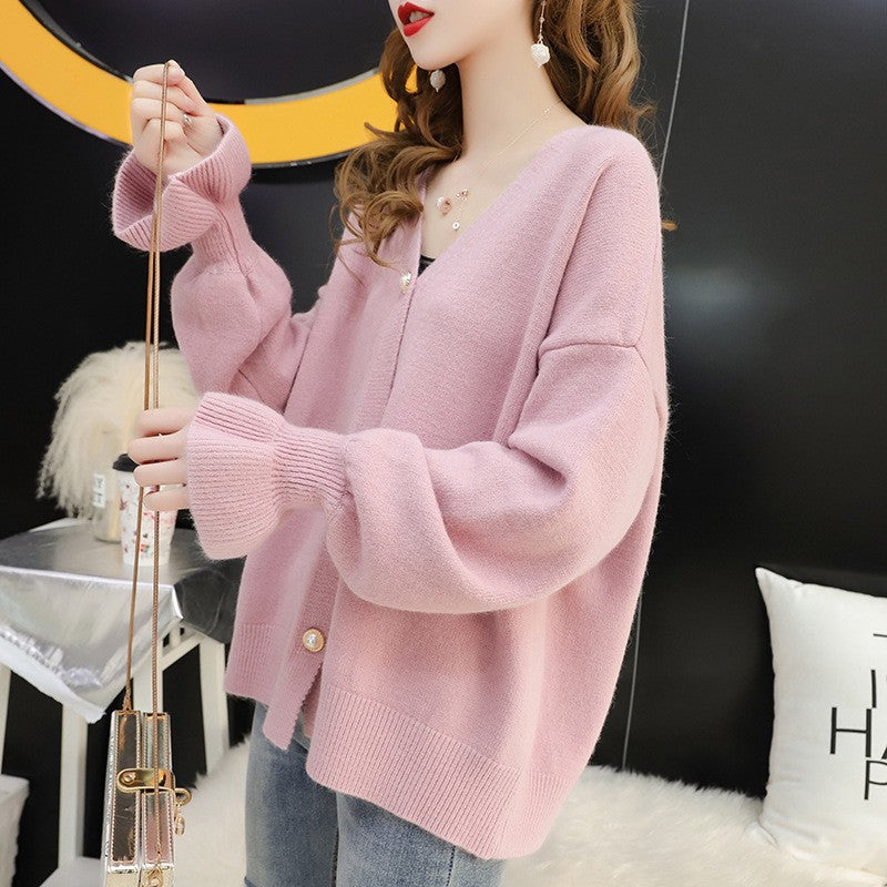 Cardigan pour femme avec des boutons en perles élégants Chic & Stil