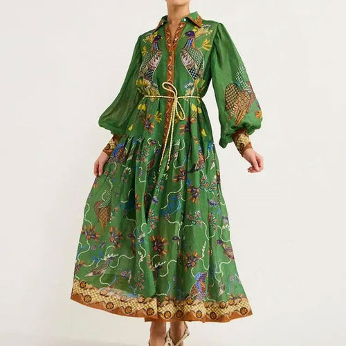 Robe maxi pour femmes avec un design de broderie élaboré Chic & Stil