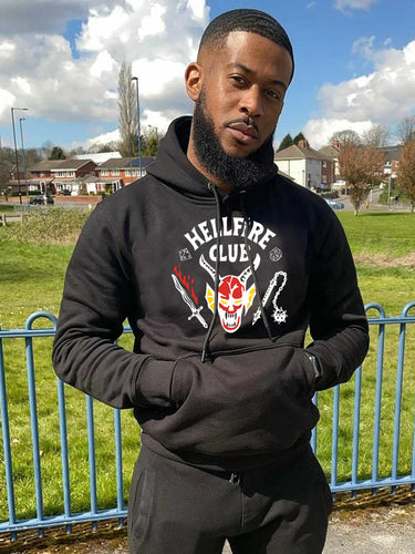 Men's hooded sweatshirt with a striking pattern and a unique print Amarae