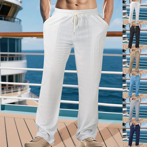 Comfortable leisure pants for men with elastic waistband and practical side pockets Amarae