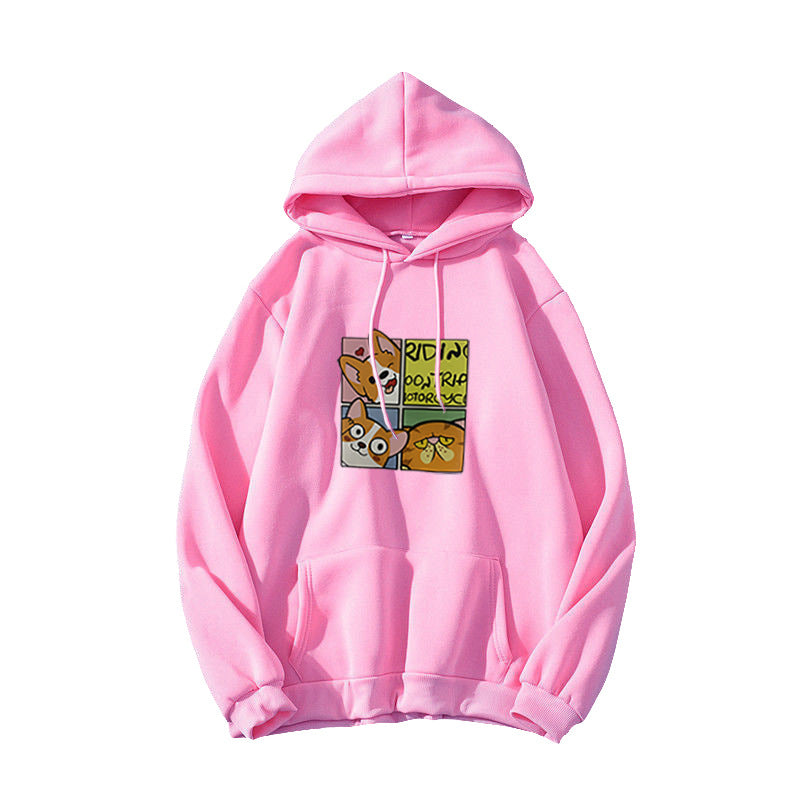 Women's Hoodie with Cute Dog Design Chic & Stil