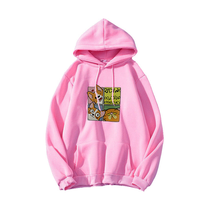 Women's Hoodie with Cute Dog Design Chic & Stil