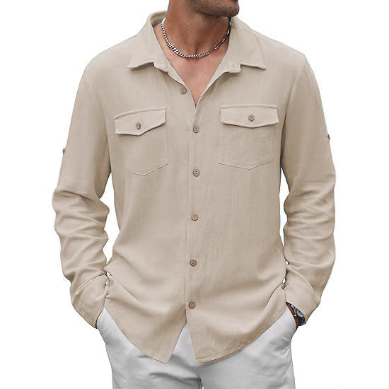 Classic casual shirt for men with two chest pockets Lune London