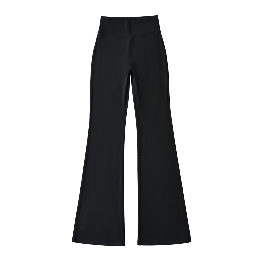 Ladies High-Waisted Flared Yoga Pants with Shaped Waist Amarae