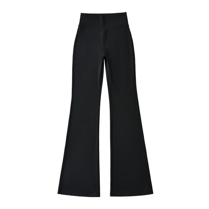 Ladies High-Waisted Flared Yoga Pants with Shaped Waist Amarae