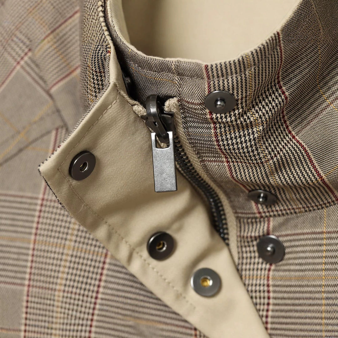 Women's reversible lightweight transitional jacket with stand-up collar, raglan sleeves, and drawstring hem Amarae