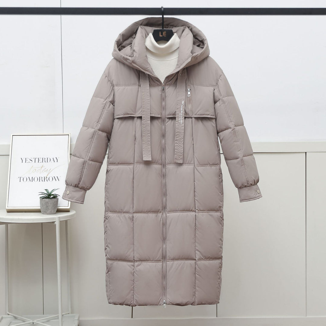 Ladies Long Chic Down Jacket