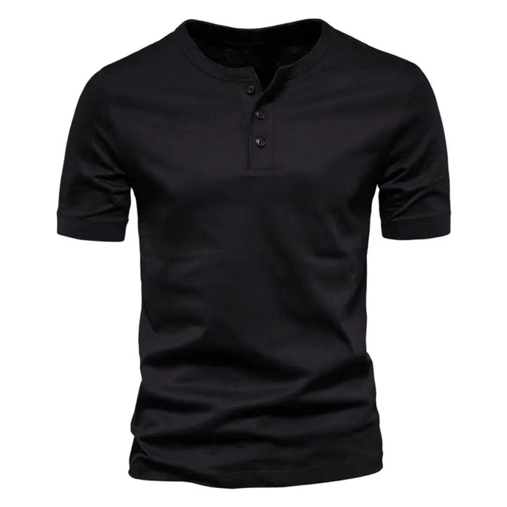 Men's short-sleeve casual shirt with button placket Lune London
