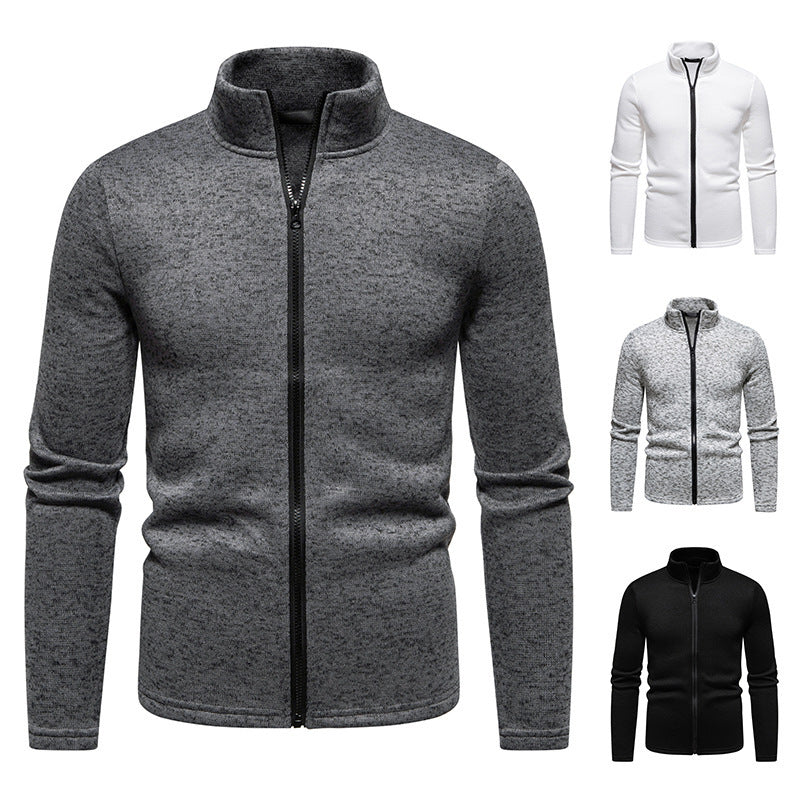 Men's fleece jacket with high collar and full zip Lune London