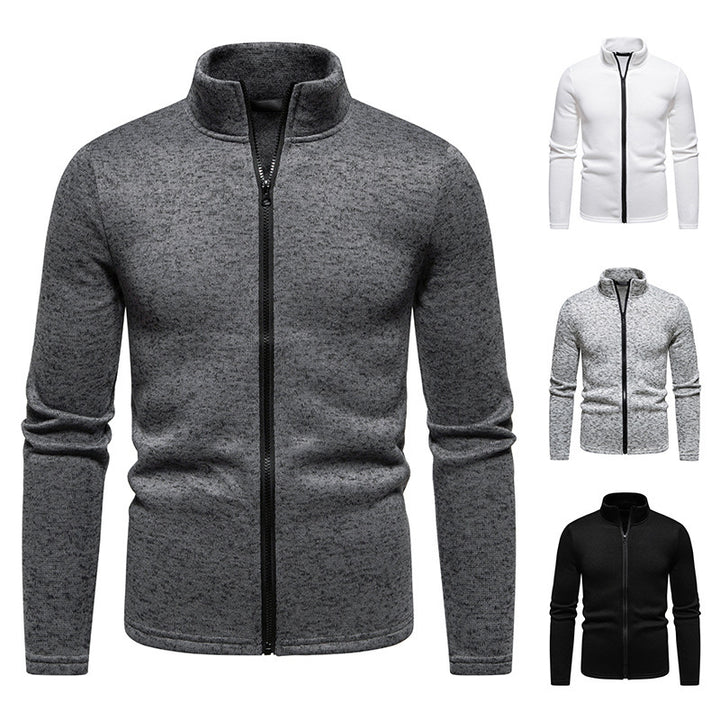 Men's fleece jacket with high collar and full zip Lune London