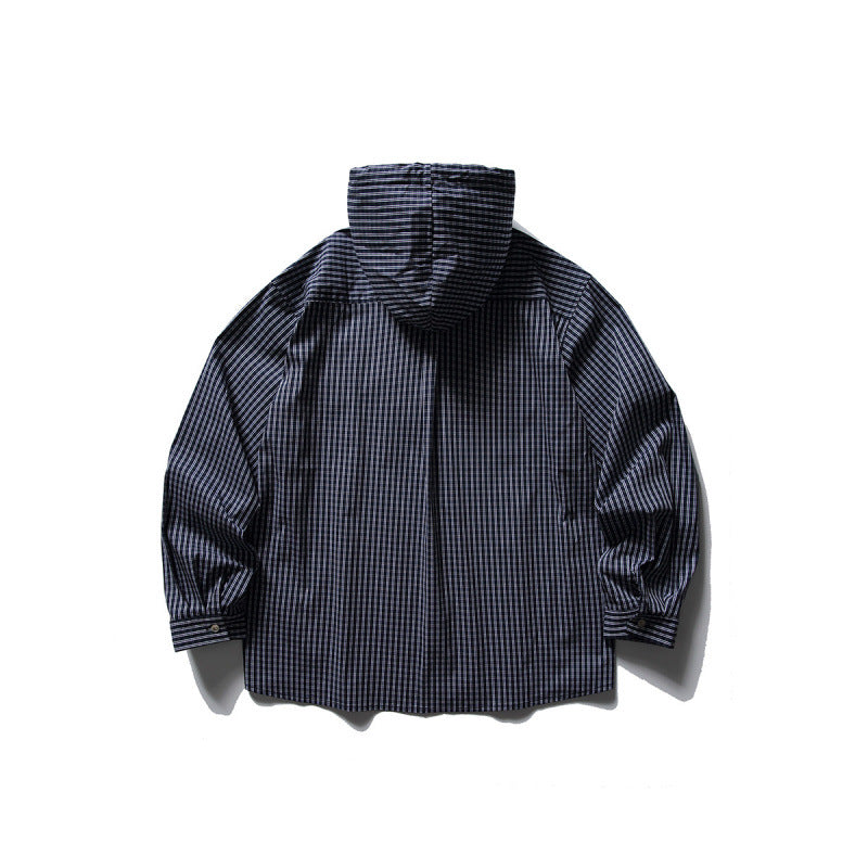 Unisex Oversized Hoodie Overshirt made of cotton blend with chest flaps and continuous button placket Amarae
