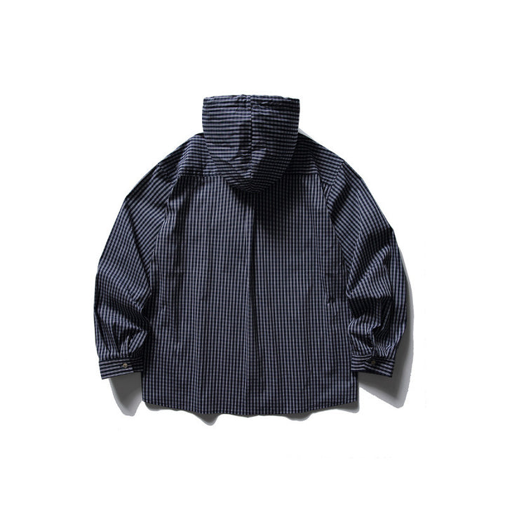 Unisex Oversized Hoodie Overshirt made of cotton blend with chest flaps and continuous button placket Amarae