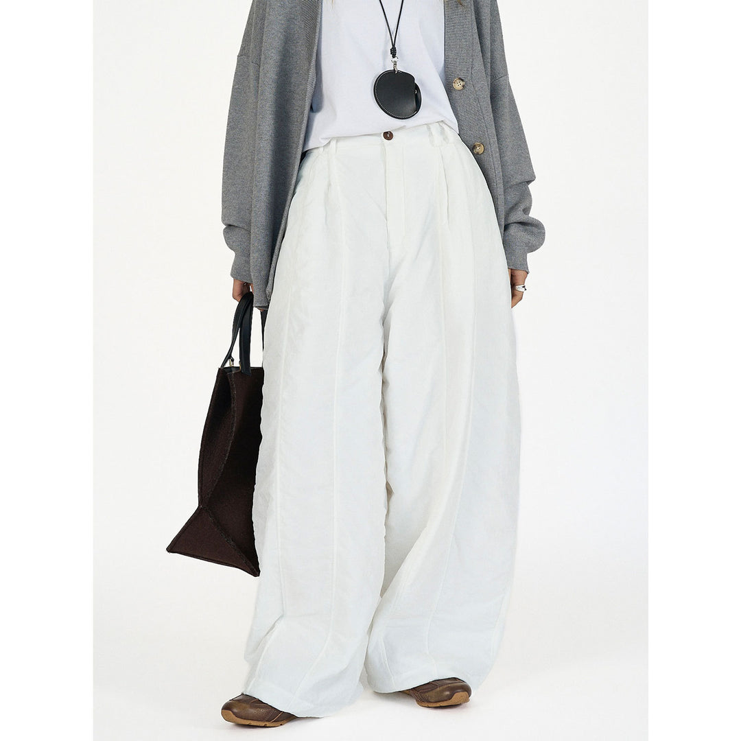 Ladies Padded High-Waist Palazzo Pants in Balloon-Cut Amarae