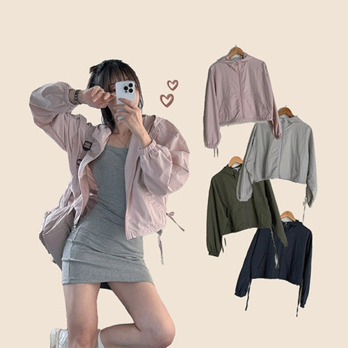 Veste extérieure légère et respirante pour femmes avec cordon de serrage Chic & Stil