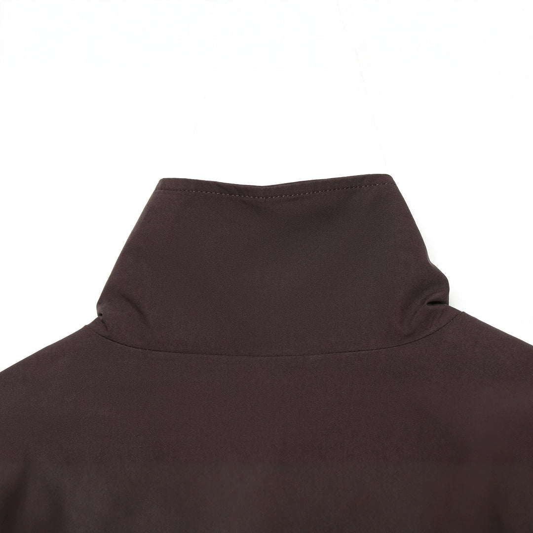 Women's short cut oversized bomber jacket made of cotton mix with zipper Amarae