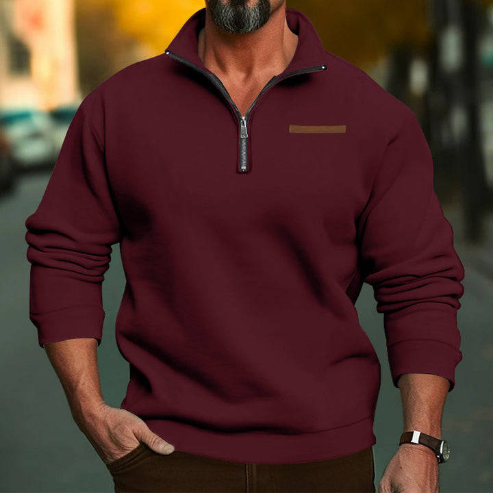Men's Fleece Zip Sweatshirt Lune London
