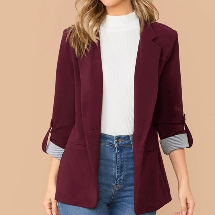 Elegant blazer jacket for women with contrasting details Lune London