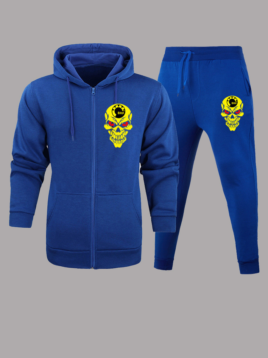 Men's hoodie with a unique skull design Amarae