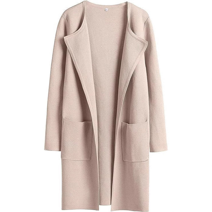 Ladies Long Cardigan with oversized cut and practical pockets Lune London
