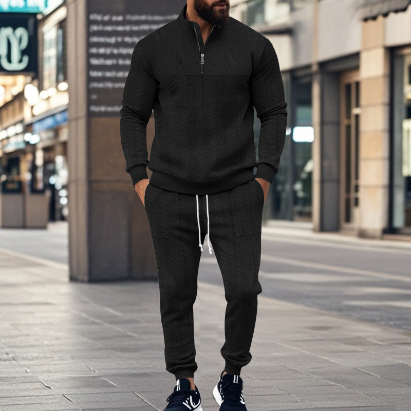 Lune London breathable sports leisure set for men with textured design