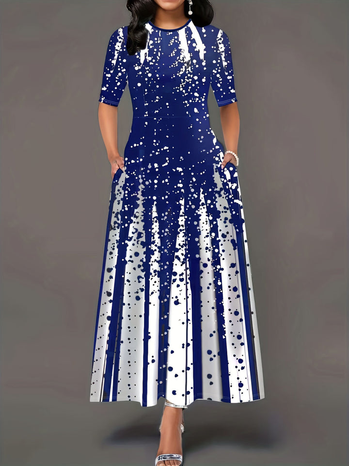 Maxi dress for women with elegant gradient colors Lune London