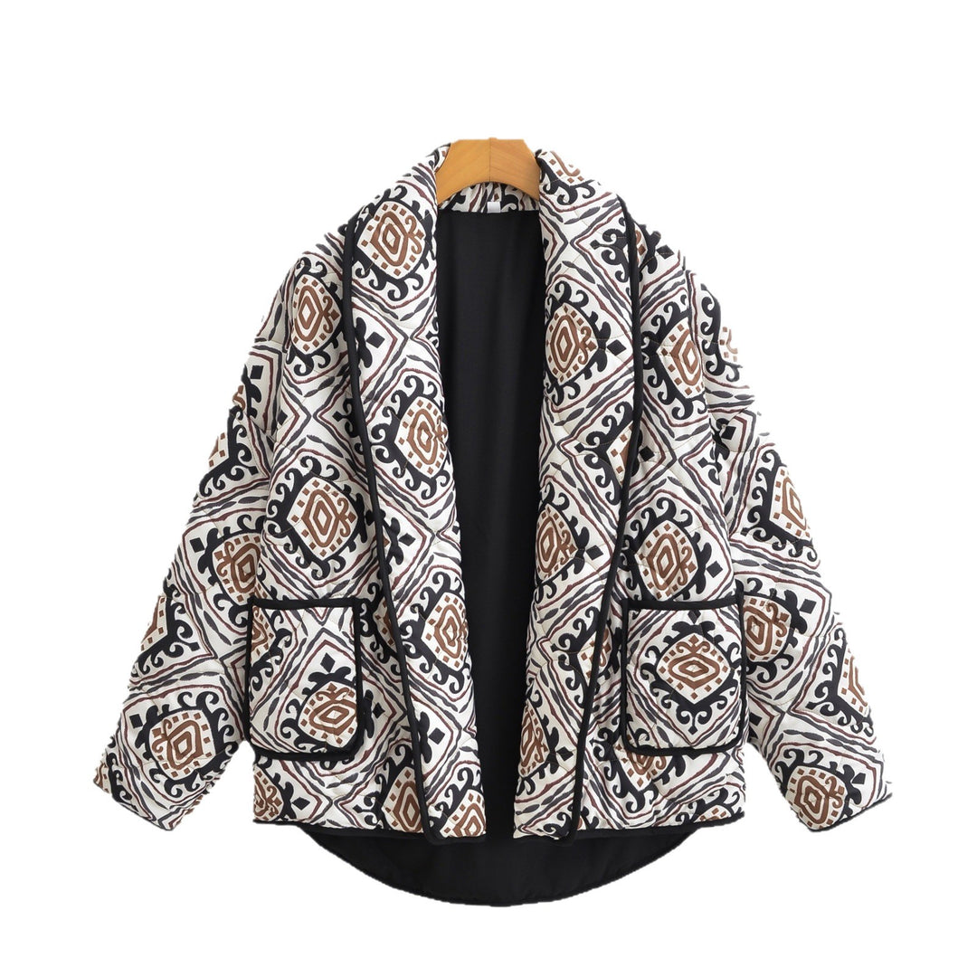 Veste matelassée à motifs pour femmes au style oversize Chic & Stil