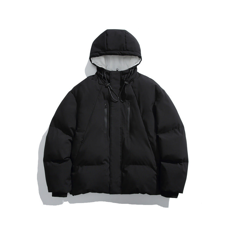 Unisex Kastige padded hoodie jacket with thermal insulation, water-repellent zippers, and drawstring Amarae