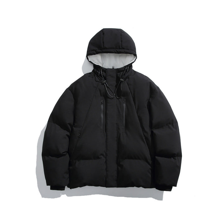 Unisex Kastige padded hoodie jacket with thermal insulation, water-repellent zippers, and drawstring Amarae
