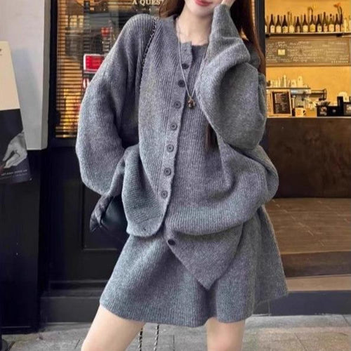 Cardigan en maille doux pour femmes en style surdimensionné Chic & Stil