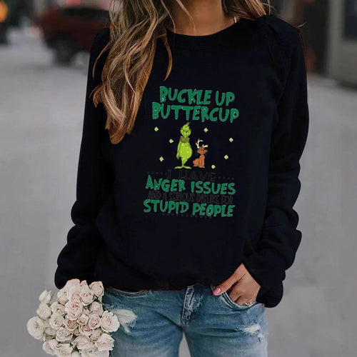 Sweat-shirt femme avec citation humoristique et design créatif Chic & Stil