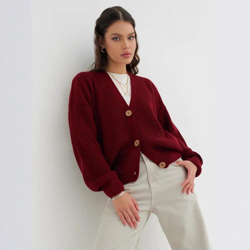 Ladies casual knitted cardigan Amarae