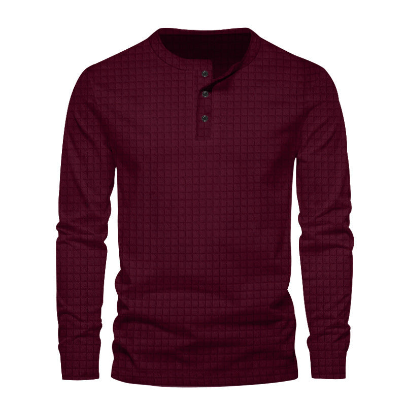 Men's long sleeve shirt with textured design Amarae