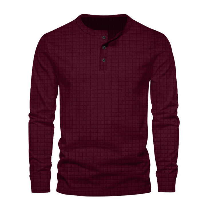 Men's long sleeve shirt with textured design Amarae