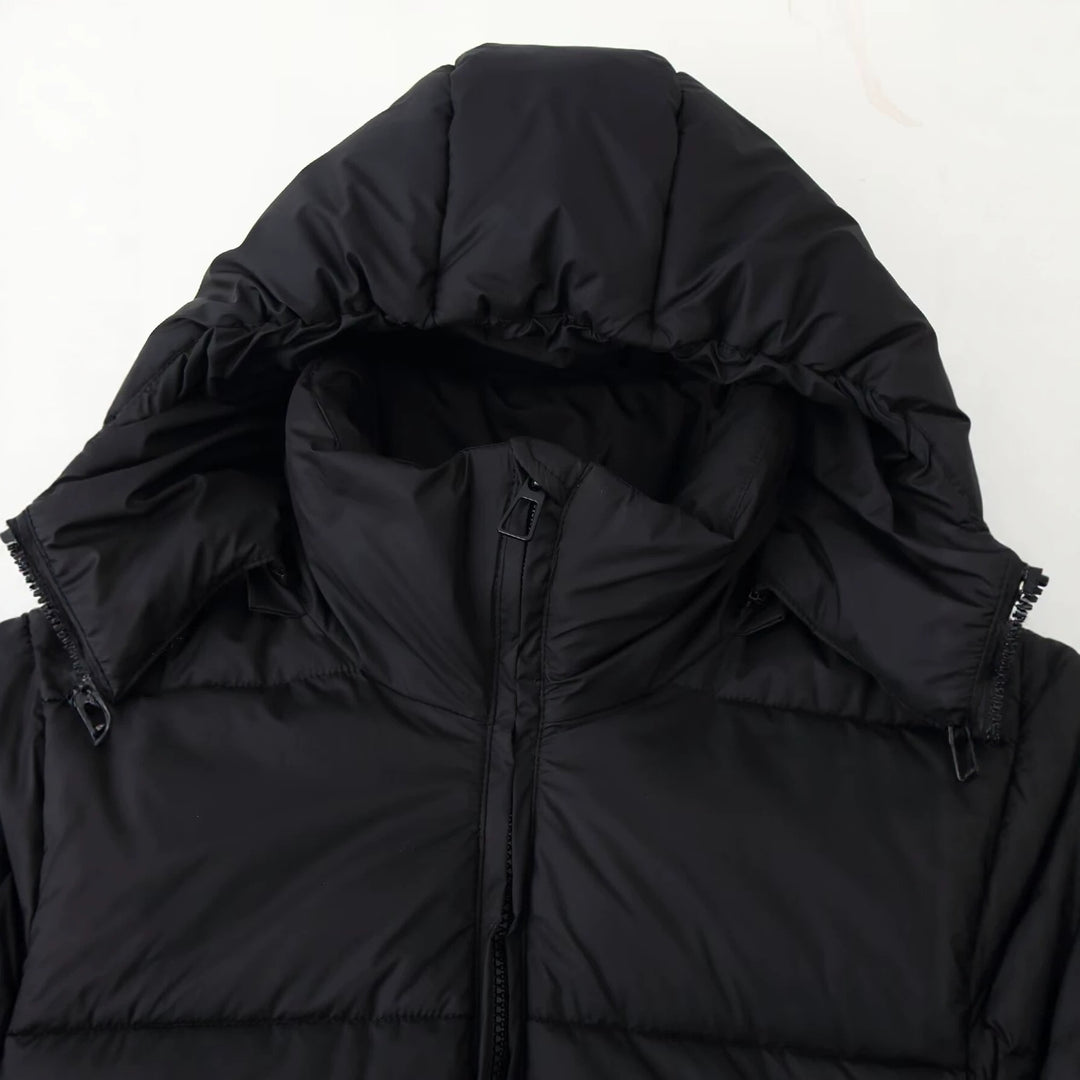 Unisex Padded Hooded Winter Parka with Synthetic Insulation Amarae