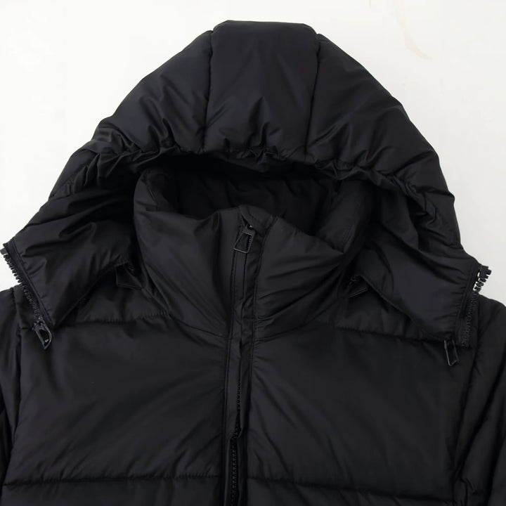 Unisex Padded Hooded Winter Parka with Synthetic Insulation Amarae