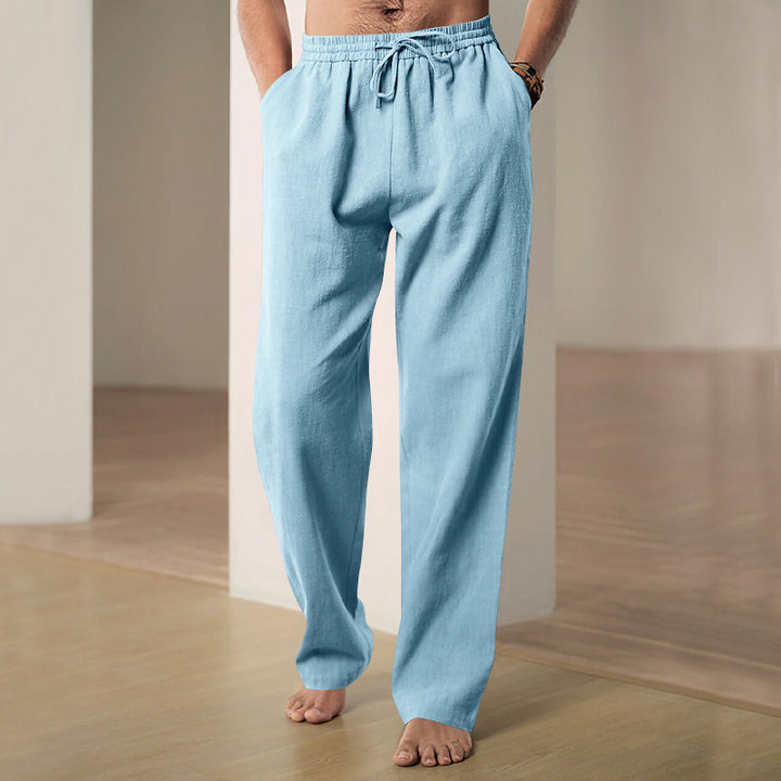 Men's Comfortable Lounge Pants with Elastic Waist and Side Pockets Lune London