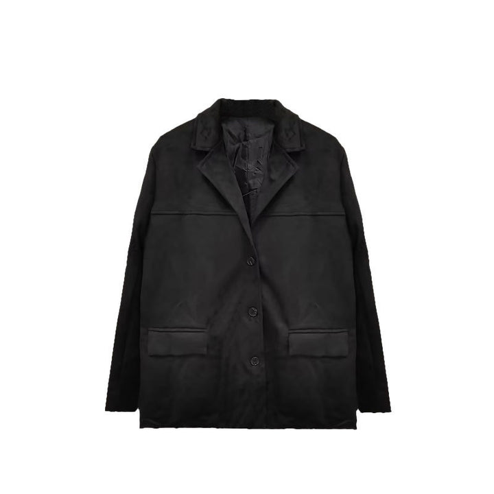 Women’s transitional jacket made of velvety-like material with practical pockets Lune London