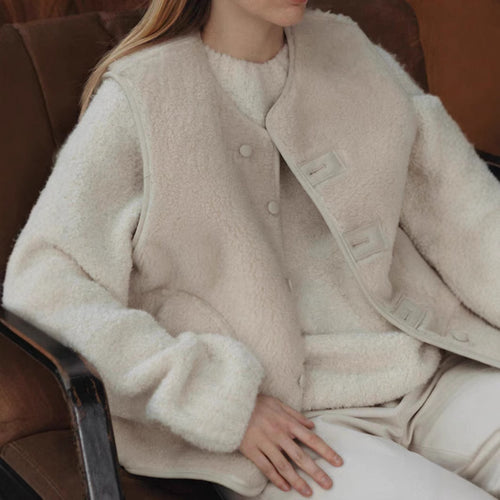 Manteau réversible pour femmes en fausse fourrure de haute qualité Chic & Stil