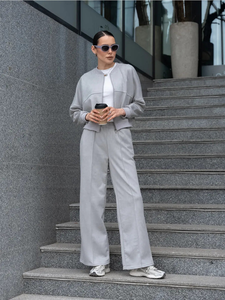 Women's sports set with short jacket and stylish pants Lune London