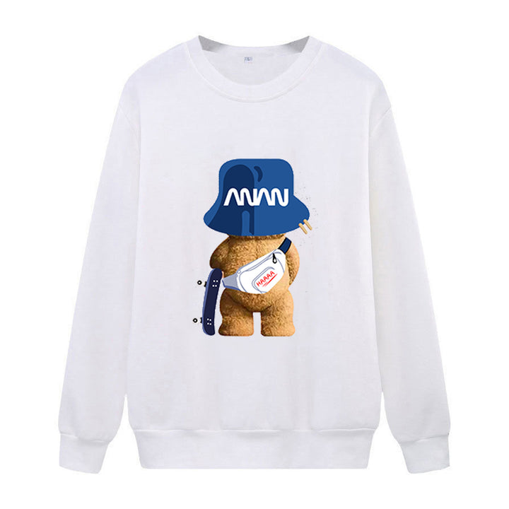 Women casual sweatshirt with playful bear motifs Chic & Stil