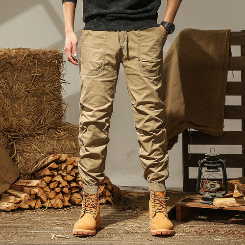 Men's cargo pants with elastic waistband Amarae