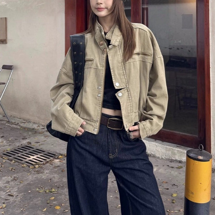 Amarae | Brown Bomber Jacket