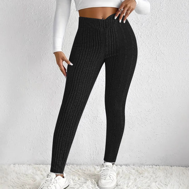 Women's tights with a modern design in ribbed mesh Lune London